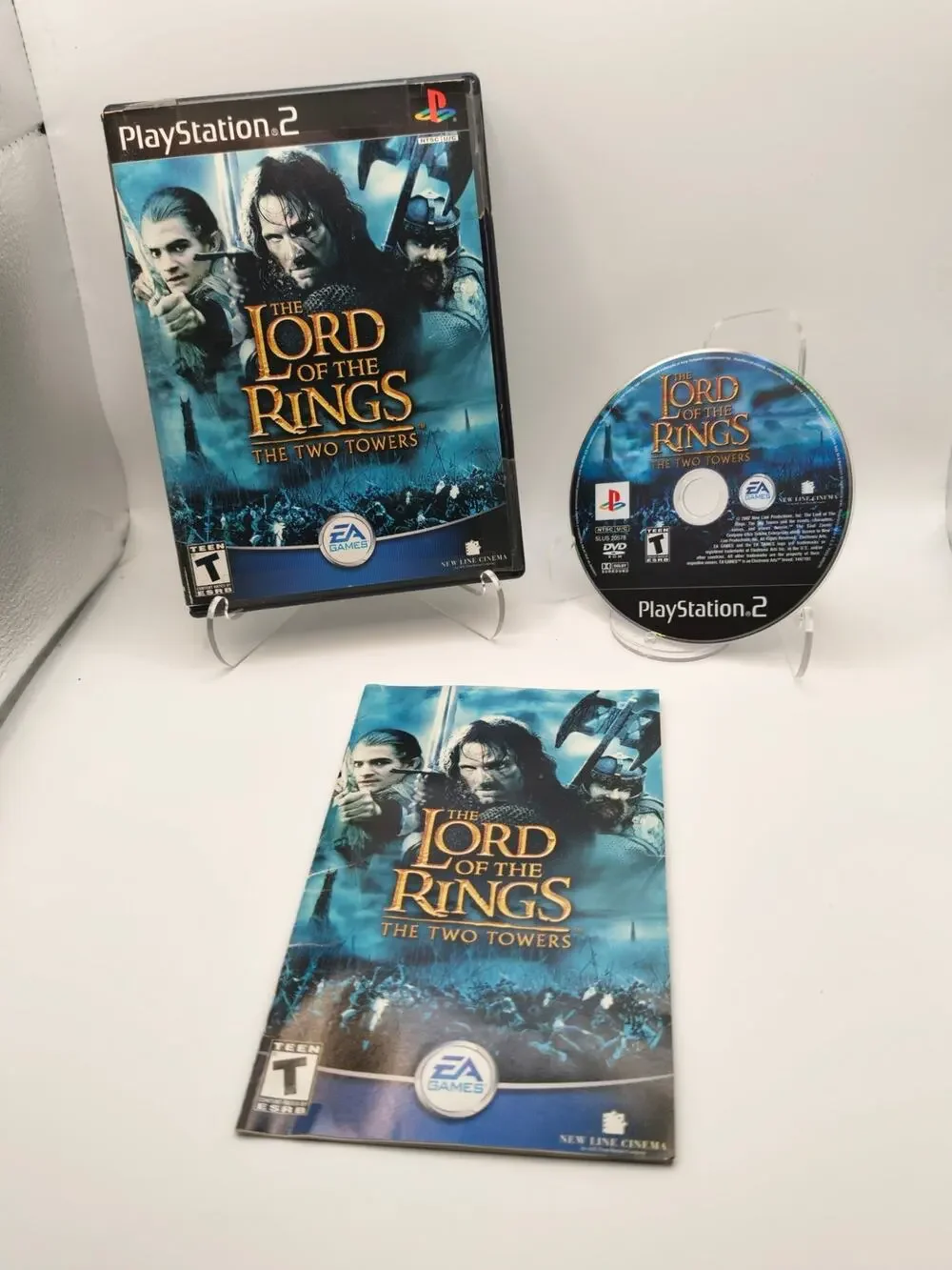 LOTR The Two Towers PS2 CIB Complete EA Games Tested